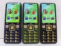 Teléfono Móvil para Personas Mayores con 4 Tarjetas SIM, Teléfono Celular GSM con Botones Grandes, Celulares Baratos en Inglés X30, Teclado Qwerty, Cámara, SOS, FM