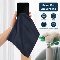Grand chiffon de serviette de lunettes personnalisé pour lentille de lunettes de soleil, chiffon de nettoyage de lentille en microfibre de chamois avec impression