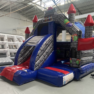 Casa inflable de rebote estilo <span class=keywords><strong>castillo</strong></span> encantador de calidad duradera con tobogán para diversión infantil y eventos de fiesta o alquileres - Product Image 1