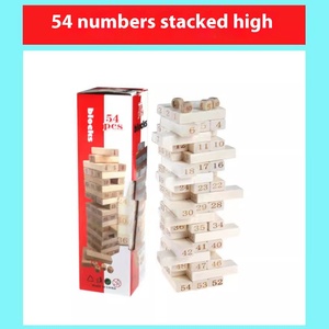 Set di 40 Blocchi Impilabili in Legno Ecologico, <span class=keywords><strong>Gioco</strong></span> Educativo a Tema Fantascientifico con Torre Musicale Numerata per Bambini e Adulti - Product Image 3