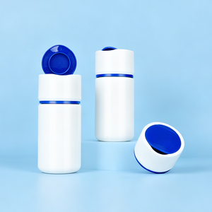 Flacon en plastique HDPE de qualité alimentaire de 150 ml, vide, pour pilules, comprimés, capsules, compléments alimentaires, avec bouchon à clapet - Product Image 3