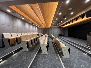 Silla de auditorio de nuevo diseño con sillas de mesa plegables para estudiantes, asientos de auditorio para reuniones a la venta - Product Image 3