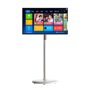 WHITE Portable 32 Inch Smart <b>TV</b> With LED <b>Backlight</b> Full HD 1080p Built-In Speaker Digital Signage & Interactive Features Breakth - Product Image 1