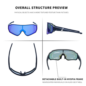 Gafas de sol ópticas para bicicleta Yijia, gafas polarizadas para ciclismo, gafas deportivas para ciclismo, gafas de sol para exteriores, gafas a prueba de viento para ciclismo - Product Image 6