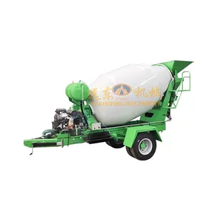 Mixer beton Trailer truk pengaduk semen hidrolik Tank Update Drum 9cbm 6*4 Mixer beton truk untuk dijual