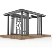 Pergola extérieure moderne automatique en aluminium pour stores pare-soleil et auvent rétractable