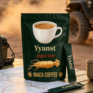 กาแฟมาคาเพิ่มพลังธรรมชาติแบบซองเดี่ยว สีเขียวเข้ม บรรจุในซองตั้งได้ สำหรับผู้ชาย เพิ่มความทนทานและสุขภาพที่ดีในทุกวัน รับผลิตแบบ OEM - Product Image 3