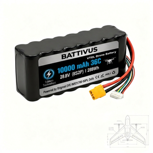 Batterie Li-ion rechargeable cylindrique Battivus 21700 Tabless 50PL, pack de batteries pour hélicoptère <span class=keywords><strong>agricole</strong></span> UAV, taux de charge 25C - Product Image 1