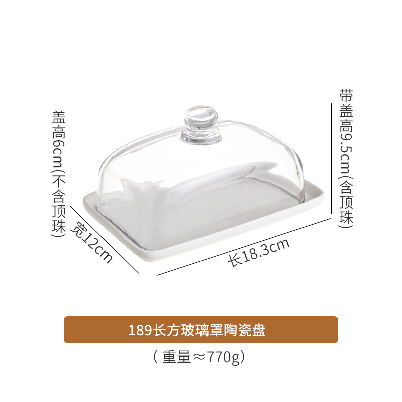 Plato de cerámica con tapa 189