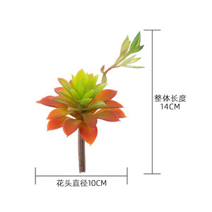 CallaFloral - Suculenta Artificial Echeveria Setosa Roja Claro, PVC Suave, Decoración para el Hogar, Accesorios para Bodas MW17694 - Product Image 4