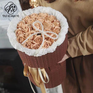 Premium Vintage grand 1.7*0.5m tissu de flanelle vierge pulpe Style fleur papier d'emballage pour <span class=keywords><strong>Bouquet</strong></span> emballage <span class=keywords><strong>fleuriste</strong></span> choix - Product Image 3