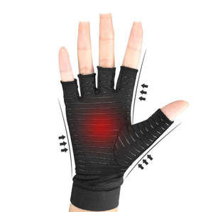 I guanti per artrite da compressione infusa di rame a caldo alleviano il dolore da artrite reumatoide Tunnel carpale per uomini e donne - Product Image 1