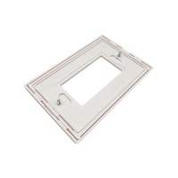 Plaque murale en plastique de style américain de haute qualité, couvercle de prise duplex à 2 bandes