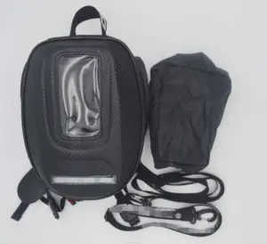 Toptan erkek çanta binici-Erkek karbon fiber motosiklet tankı çantası güçlü manyetik motosiklet çantası su geçirmez cep navigasyon çantası motocross için binici