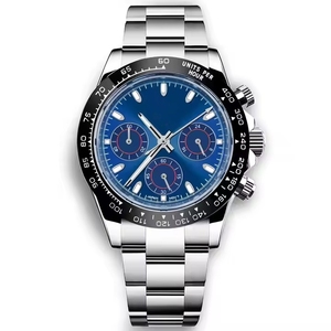 39mm erkekler lüks safir cam <span class=keywords><strong>seiko</strong></span> Vk63 hareketi özel logo steril logo İzle hız kronograf kuvars tarihi Tona izle - Product Image 3