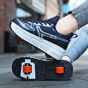 Zapatos para caminar para niños, niños y niñas, <span class=keywords><strong>patines</strong></span> deportivos de dos <span class=keywords><strong>ruedas</strong></span> para estudiantes, zapatos con <span class=keywords><strong>ruedas</strong></span> para caminar, <span class=keywords><strong>patines</strong></span> - Product Image 2