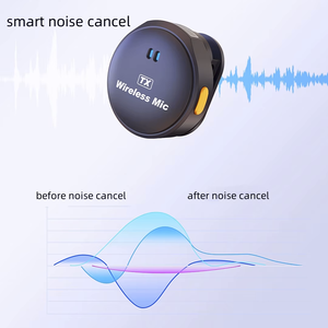 Không dây 2.4G mini xách tay omni-directional nhựa Lavalier Condenser Microphone Clip-on Tie-clip cho điện thoại thông minh âm thanh <span class=keywords><strong>video</strong></span> - Product Image 2