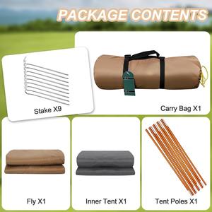 Tente OEM <span class=keywords><strong>1</strong></span> personne 4 saisons coupe-vent imperméable légère pour randonnée, camping, alpinisme et aventures en plein air - Product Image 6