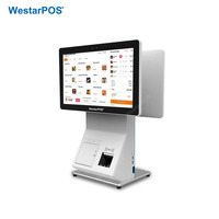 Terminal de point de vente tactile WestarPOS CRS001 18 pouces pour café et restaurant, ports externes riches, réduction des frais de livraison