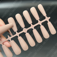 Cercueil Naturel Faux Ongles Artificiels Couverture Complète Ongles Look Quotidien Capsule Gel X Couleur Ongles Conseils Prix de Gros