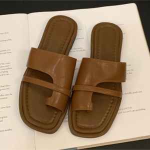Sandalias Planas Retro para Mujer, Chanclas de Verano para Exteriores, Nuevas Sandalias de Playa con Suela Suave, Pantuflas Casuales y Cómodas - Product Image 5