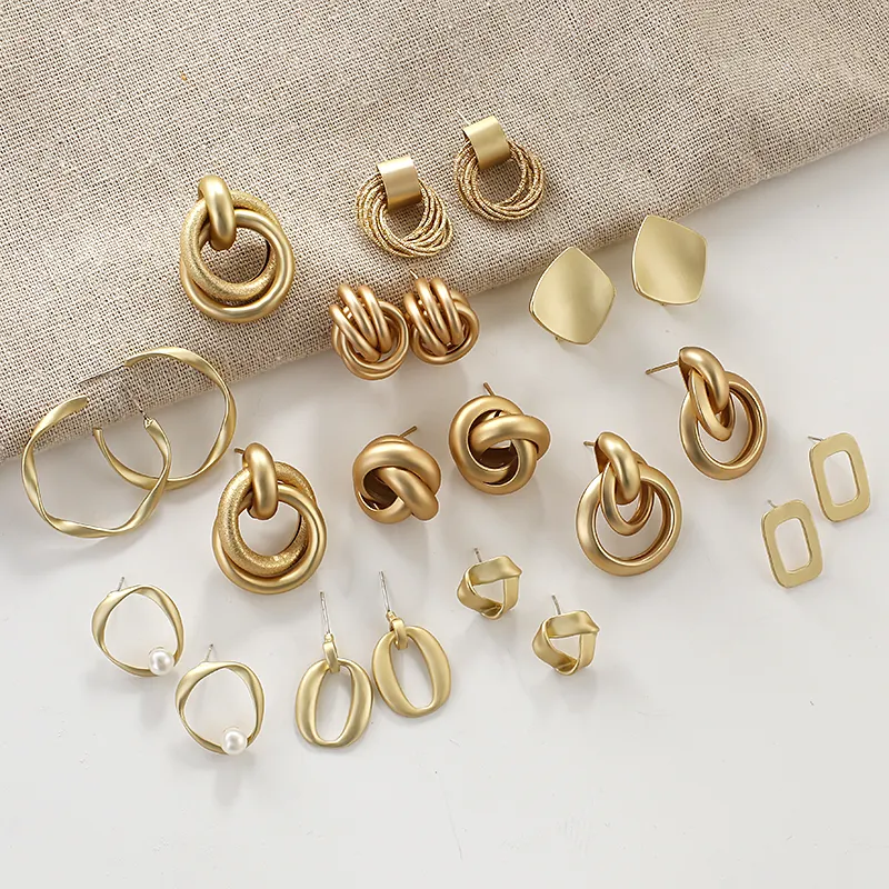 Kaimei 1 PC אירופאי ואמריקאי נפץ עגילי נחושת טבעת צ 'כי יהלומי אופנה clip-0n זהב zirconia stud עגילים