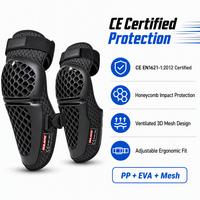 Ensemble de protections pour genoux et coudes de moto certifiées CE, respirantes en nid d'abeille, protections pour motocross, protections pour genoux et coudes pour la conduite