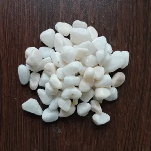 Small White Stone Snow White Landscape Pebble Stone