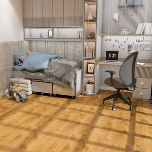 Vente en gros usine – Plancher SPC étanche 4mm 5mm, dalles de revêtement de sol SPC à clipser, revêtement de sol <span class=keywords><strong>vinyle</strong></span> avec IXPE pour décoration intérieure - Product Image 4