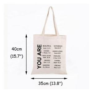 Sac en tissu écologique <span class=keywords><strong>de</strong></span> qualité <span class=keywords><strong>supérieure</strong></span> imprimé sur mesure à la mode sac fourre-tout tendance sac d'école en toile coton à bandoulière en transfert <span class=keywords><strong>de</strong></span> chaleur - Product Image 2