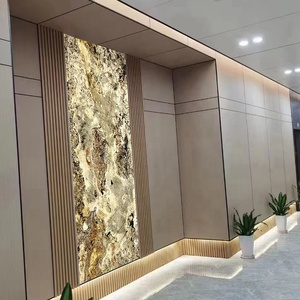 <span class=keywords><strong>Panneau</strong></span> mural translucide rétroéclairé en pierre naturelle pour la maison, le bureau, l'hôtel, la réception, le <span class=keywords><strong>restaurant</strong></span> - Product Image 1