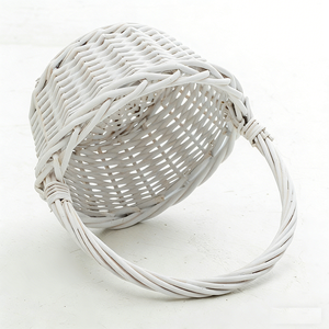Panier de rangement haut multifonction en rotin PP tressé blanc écologique et durable HF0352 pour le shopping et les mariages - Product Image 3