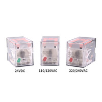 Relais de puissance miniature 100 % neuf MT-OMRON MY4N-GS AC24 4PDT 10A 14 broches en époxy pour base PYF14A-N automobile