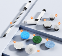 Greenwell Nouvelle Arrivée Brosse de Nettoyage Électrique Sans Fil Télescopique Étanche IPX7 pour Baignoire et Cuisine