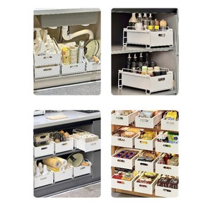 Pull Out Kitchen Spice Rack Multi Functional Seasoning Storage Drawer Organizer Space Saving Standing Type Rectangular - Product Image 5
