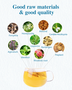 Té Herbal Lianhua Clearing Tea con Cordate, Houttuynia Ageratum, Pieplant, Raíz <span class=keywords><strong>de</strong></span> Rhodiola, Mentol y <span class=keywords><strong>Regaliz</strong></span> - Product Image 6