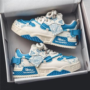 Zapatos Casuales Planos para Hombre, Ligeros, con Suela Gruesa, Diseño Moderno, Versátiles, de Malla, con Cordones, para Verano - Product Image 3