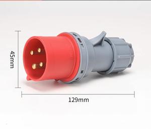 ปลั๊กอุตสาหกรรม ZNG ขั้วต่อปลั๊กไฟ 16A 32A 63A มาตรฐาน EN/IEC60309 ปลั๊กตัวเมีย 220V/415V 3 ขา 4 ขา 5 ขา มาตรฐาน IP67 วัสดุไนลอน - Product Image 6