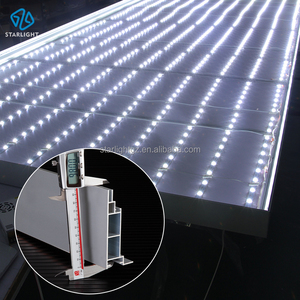 100mm Chiều Sâu Nhôm <span class=keywords><strong>lightbox</strong></span> khung trở lại và cạnh ánh sáng quảng cáo hồ sơ treo cài đặt nhôm hộp đèn - Product Image 1