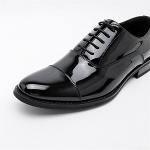 Chaussures Oxford en cuir verni blanc pour homme, à bout pointu, à lacets, pour mariage, toutes saisons, livraison directe - Product Image 5