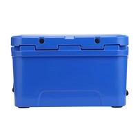 Glacière rotomoulée 45QT avec joint monobloc, couvercle verrouillable et double drain pour la plage et les barbecues