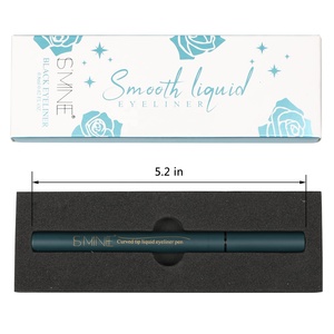 Lâu Dài Không Thấm Nước Smudgeproof Và Không Bỏ Qua Khoáng Chất Lỏng Bút Kẻ Mắt Cong Cảm Thấy <span class=keywords><strong>Tip</strong></span> Đen Trang Điểm Cho Trang Điểm Mắt - Product Image 2