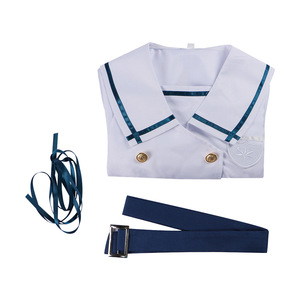 BanG Dream Wakaba Mutsuki No Mori Cosplay School <b>Uniform</b> White Dress Stage <b>Costume</b> - Product Image 3