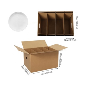 Carton d'emballage <span class=keywords><strong>pour</strong></span> <span class=keywords><strong>vaisselle</strong></span> avec séparateurs, boîtes de <span class=keywords><strong>déménagement</strong></span> <span class=keywords><strong>pour</strong></span> cuisine avec cloisons, emballage <span class=keywords><strong>pour</strong></span> verrerie, conteneurs ondulés <span class=keywords><strong>pour</strong></span> le <span class=keywords><strong>déménagement</strong></span> - Product Image 2