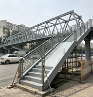 Sistema de Pasarela Peatonal Prefabricada, Solución de Montaje Rápido para Cruces Seguras en Zonas Escolares