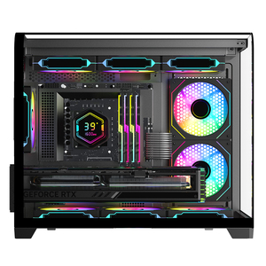 Boîtier d'ordinateur MicroATX Ruix <span class=keywords><strong>Firmament</strong></span> 2026, nouveau design, pour jeux, ordinateur de bureau, boîtiers PC de haute qualité avec verre trempé incurvé - Product Image 4