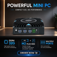 Mini PC industriel Quad-Core I3 pour pare-feu, ordinateur industriel automatisé pour AGV