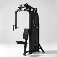 SHQC Machine Papillon Professionnelle à Poids Réglables en Acier, Appareil de Musculation Poitrine (Pec Deck) avec Pile de Poids de 100 kg pour Salle de Sport