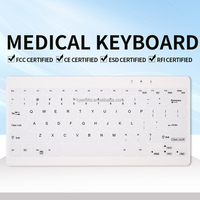 Clavier de bureau sans fil programmable, ultra-fin, ergonomique, multifonctionnel, étanche, à double mode, avec membrane médicale USB 3.0, nouveau