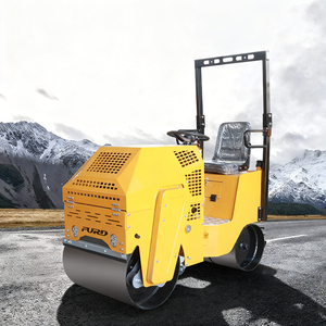 Nuovo Compattatore Vibrante a Doppio Rullo FURD a Benzina/Diesel con Pompa Idraulica da 0,8 Tonnellate per Lavori Stradali - Product Image 2